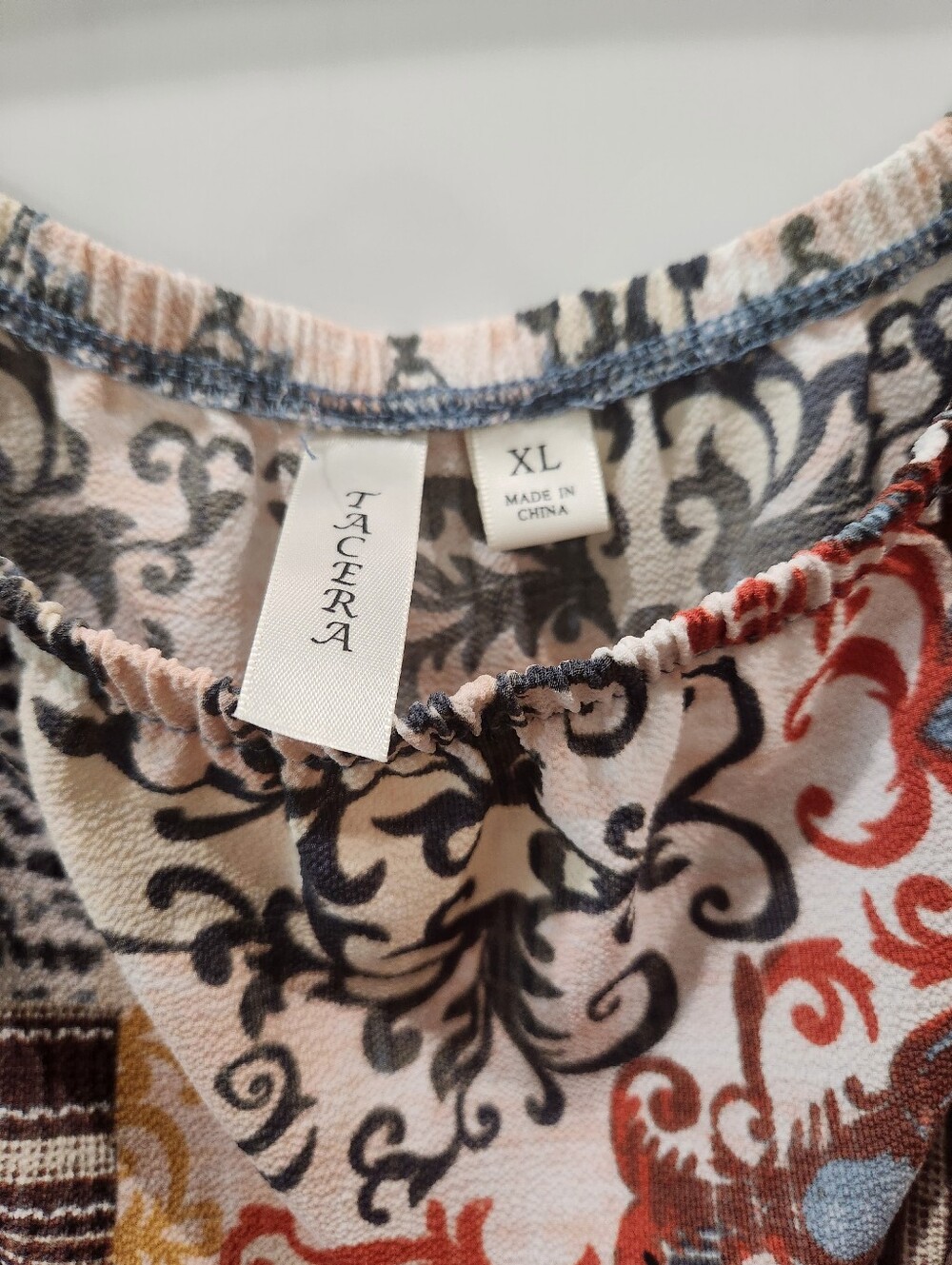 Tacera Multi-Color Boho Off-Shoulder Jumpsuit - Picture 2 of 2